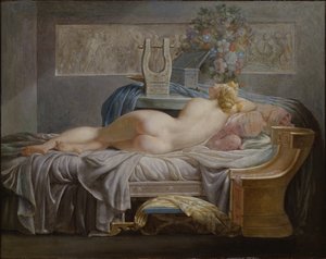 Saffo (630-580 a.C.) da Jean Baptiste Regnault