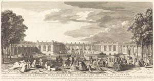 Vista di Trianon nel Parco di Versailles dal lato del viale da Jean Baptiste Rigaud
