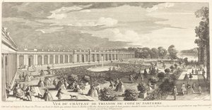 Vista del Castello di Trianon dal lato del Parterre da Jean Baptiste Rigaud
