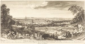 Vista del Paesaggio della Casa Reale di Saint Cir