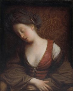 Giovane donna che dorme da Jean Baptiste Santerre