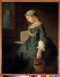 Una giovane scolara da Jean Baptiste Simeon Chardin