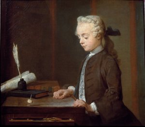 Ragazzo con una trottola da Jean Baptiste Simeon Chardin