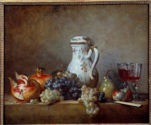 Uva e melograni da Jean Baptiste Simeon Chardin