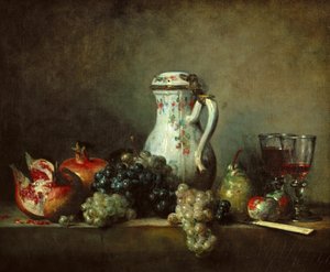 Uva e melograni da Jean Baptiste Simeon Chardin
