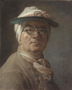 Autoritratto con visiera, 1775 da Jean Baptiste Simeon Chardin