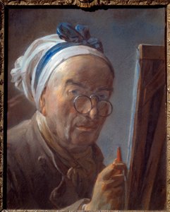 Autoritratto al cavalletto Pastello di Jean-Baptiste-Siméon Chardin (1699-1779) 1779