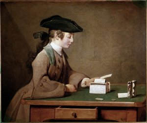 La casa di carte da Jean Baptiste Simeon Chardin