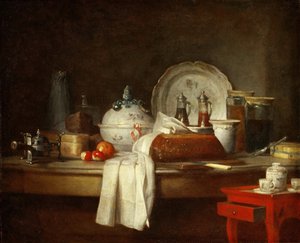 La mensa degli ufficiali o i resti di un pranzo da Jean Baptiste Simeon Chardin