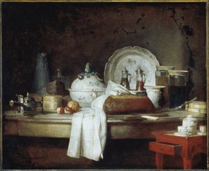 Il pranzo degli ufficiali o i resti di un pranzo da Jean Baptiste Simeon Chardin