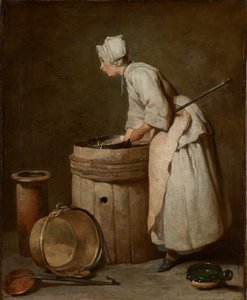 La sguattera, 1738 da Jean Baptiste Simeon Chardin