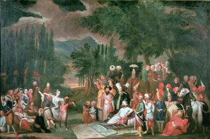 Una festa di caccia turca con il sultano Ahmed III