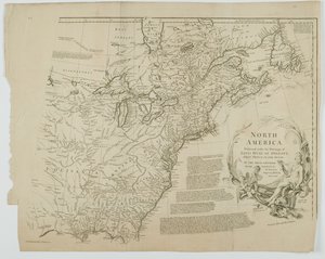 Nord America, inciso da Richard William Seale, 1752 da Jean Baptiste after dAnville
