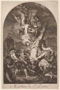 Il martirio di San Pietro, c. 1750 da Jean Barbault