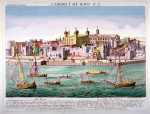 Torre di Londra, 1760 da Jean Benoit Winckler