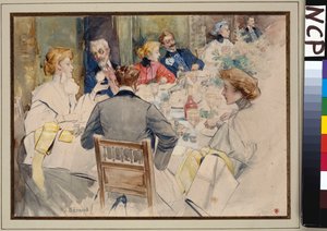 Una cena elegante da Jean Beraud