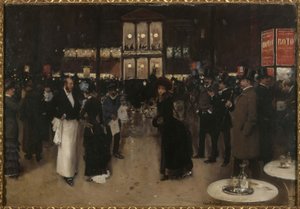 Boulevard Montmartre di notte, davanti al Théâtre des Variétés, ca. 1885