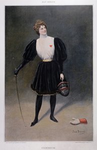Fescrimeuse - disegno di Jean Beraud (1849 - 1935) da Jean Beraud