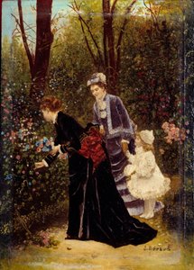 Nel giardino da Jean Beraud