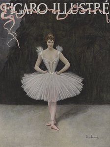La Danzatrice. Copertina di Le Figaro Illustré, febbraio 1895 da Jean Beraud