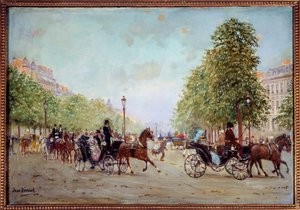 La passeggiata sugli Champs-Elysées da Jean Beraud