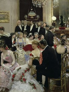 La soirée - Intorno al piano da Jean Beraud