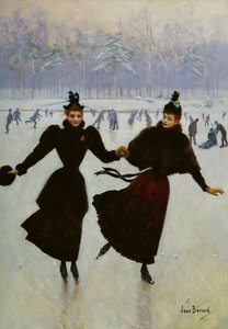 Le Pattinatrici, c. 1890 da Jean Beraud