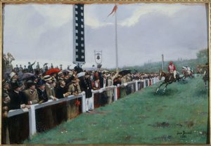 Gare a Longchamp; il traguardo da Jean Beraud
