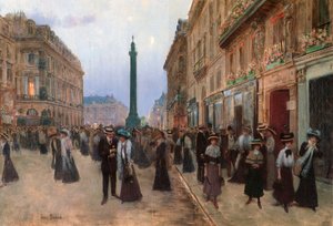 Rue de la Paix, Parigi, 1907 da Jean Beraud