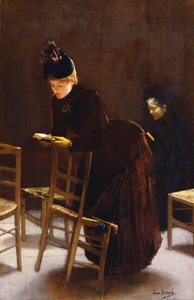 Donna in preghiera da Jean Beraud