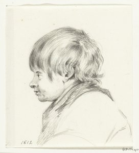 Busto di un ragazzo, verso sinistra