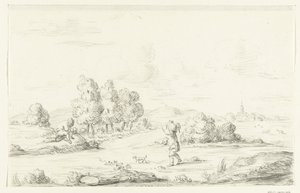 Paesaggio con due uomini da Jean Bernard