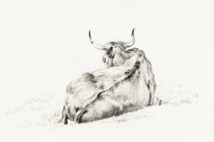 La mucca sdraiata (1815) da Jean Bernard