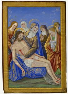 Deplorazione del Cristo morto da Jean Bourdichon