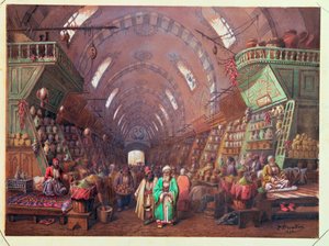 Un bazar a Costantinopoli, 1873