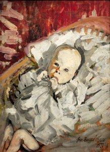 Bambino in una culla
