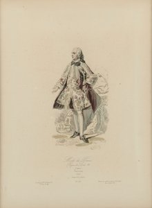 Moda parigina: Regno di Luigi XV da Jean Charles (1800 79) Pauquet