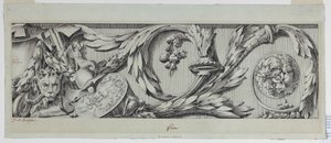 Disegno, Fregio con Rinceau, 1775-80 da Jean Charles Delafosse