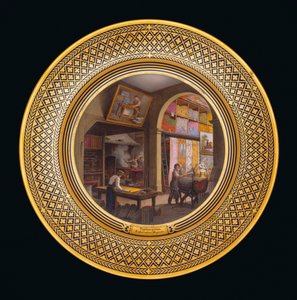 Carte da parati, laboratorio, magazzino, c.1820-35 da Jean Charles Develly