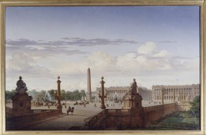 La place de la Concorde, vista dalla terrazza del bord de l