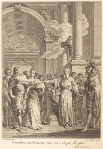 Tremate infelice Re, il vostro regno è passato da Jean Charles Levasseur after Hubert François Gravelot