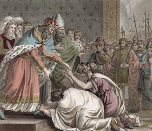 Carlo Magno (742-814) riceve gli ambasciatori dell