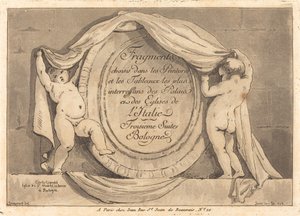 Pagina del titolo: Disegno ovale dalla Chiesa di San Michele de Bosco, Bologna