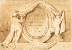 Pagina del titolo: Disegno ovale dalla Chiesa di San Michele de Bosco, Bologna