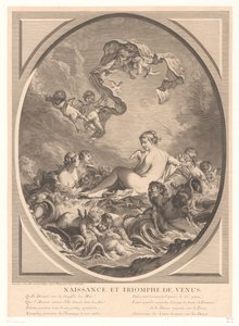 Nascita e trionfo di Venere da Jean Daullé