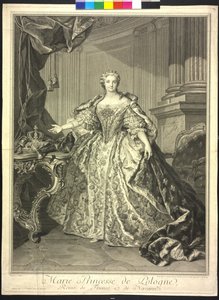 Maria Leszczynska da Jean Daullé