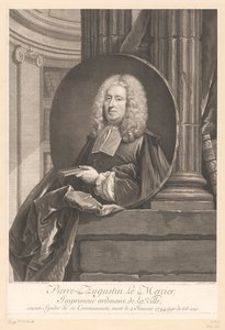 Ritratto di Pierre-Augustin Le Mercier da Jean Daullé