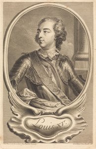 Luigi XV da Jean Daullé after Jean Baptiste Lemoyne II