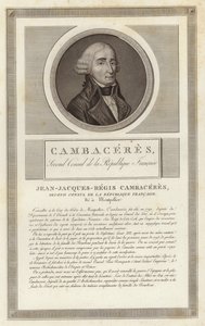 Ritratto di Jean Jacques Regis de Cambaceres