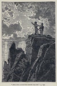"Sopra di loro suonava la campana sacra invisibile" (incisione) da Jean Edouard Dargent